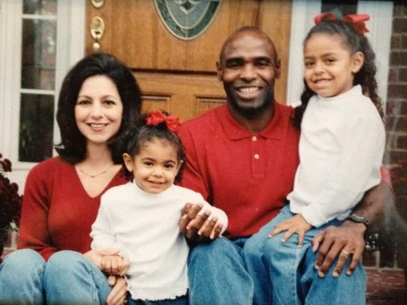 Charlie Strong with his family in an undated photo. From left are wife Nicki, and children...