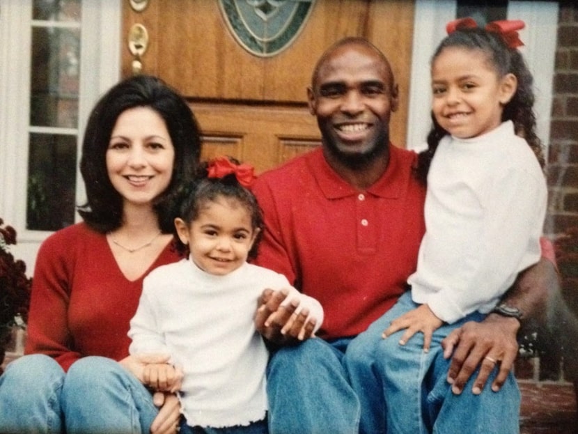 Charlie Strong with his family in an undated photo. From left are wife Nicki, and children...