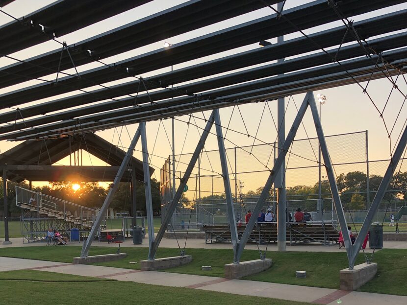 Saturday's sunset as photographed from "Will's Place" pavilion at Winters Park. The pavilion...