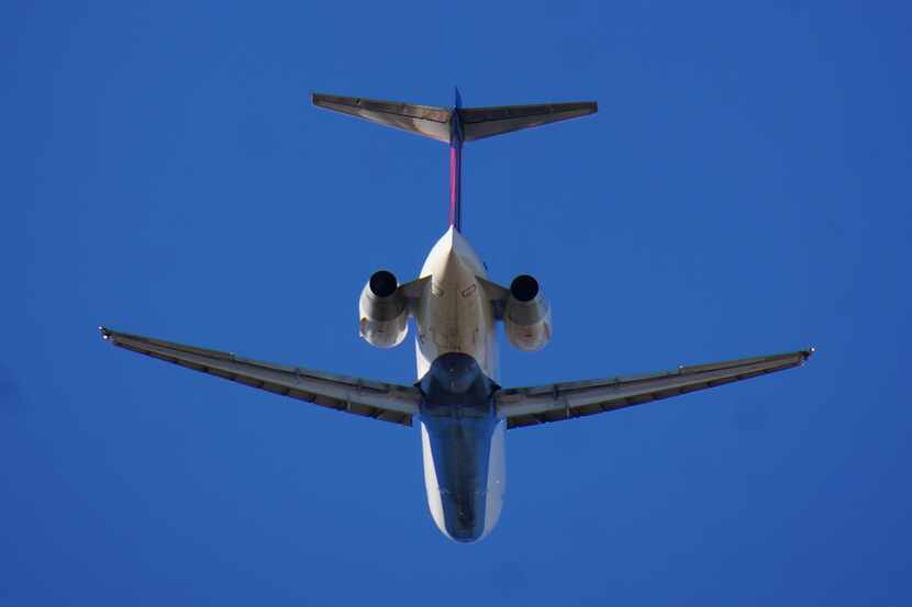  A Boeing 717 operated by Delta Air Lines heads for a landing at Dallas Love Field in this...