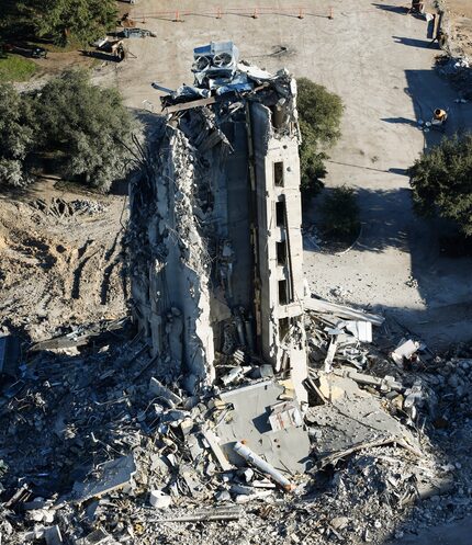 Demolition of the Affiliated Computer Services building at 2828 N. Haskell Ave. in Dallas on...