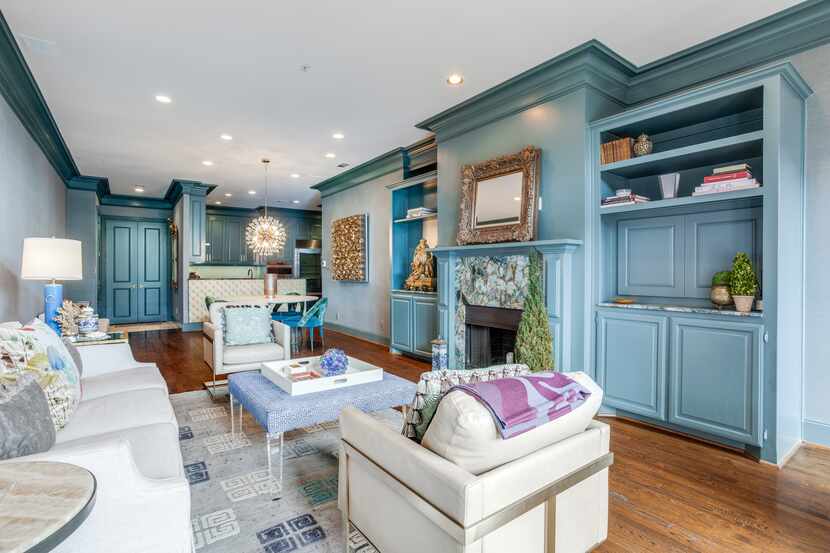 Take a look inside this colorful condo at 3535 Gillespie St. No. 306 in Dallas.