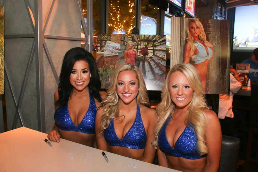 The Dallas Mavs Dancers held their calendar release party at The Owners Box at the Omni...