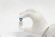 This image provided by Pfizer shows the RSV vaccine. U.S. regulators on Monday, Aug. 21,...