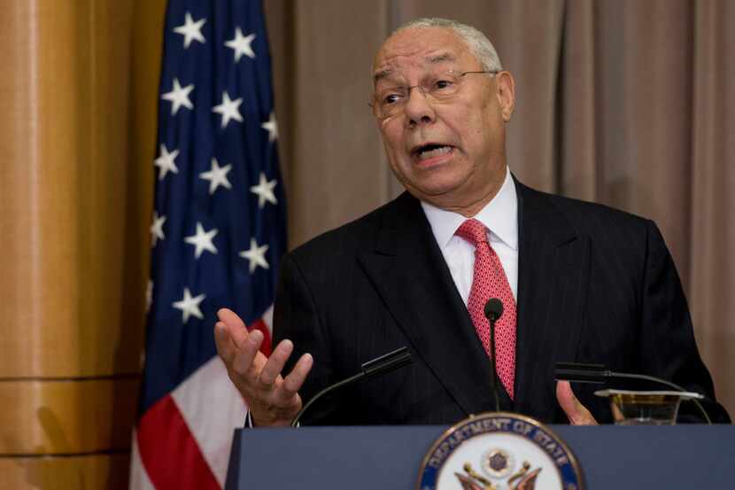Former Secretary of State Colin Powell told members of a Long Island business association...