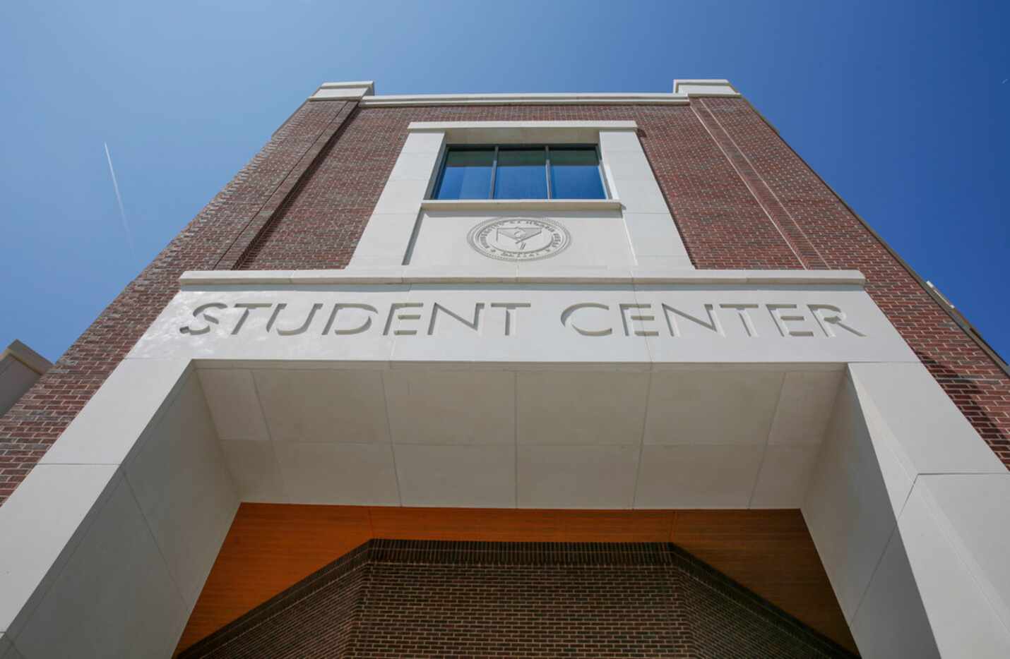 Exterior of the new Student Center building opened on the campus of UNT Dallas Monday,...