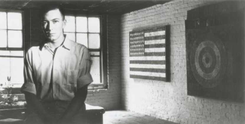 Undated photograph of artist Jasper Johns early in his career 