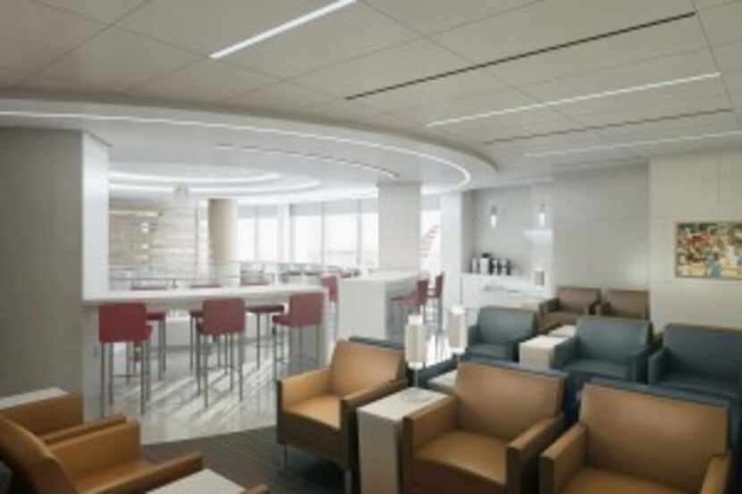  A concept for the renovated Admirals Lounge planned at Orlando International Airport....
