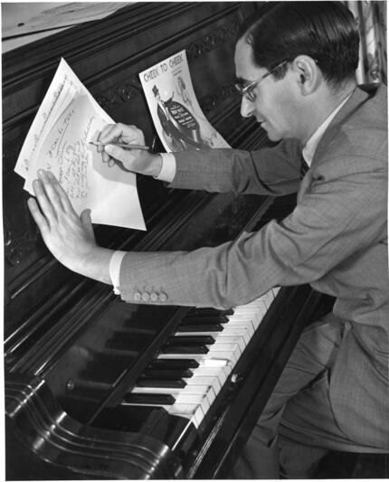 Irving Berlin at his piano in 1938. 