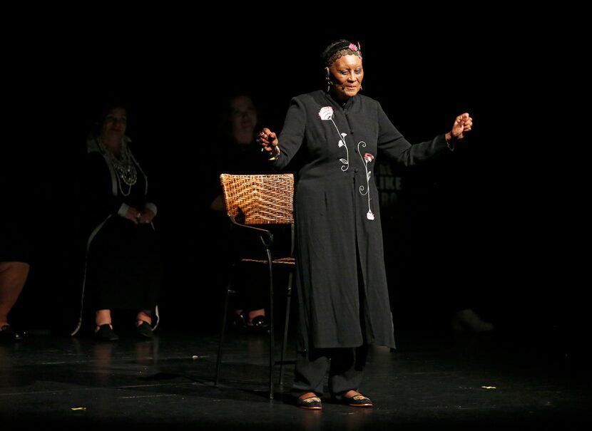 Dr. Njoki McElroy tells her story during the "Freedman's Town to Botham Jean: Stories for...