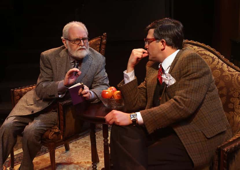 
From left, Jac Alder as Sigmund Freud and Cameron Cobb as C.S. Lewis performed in Freud's...