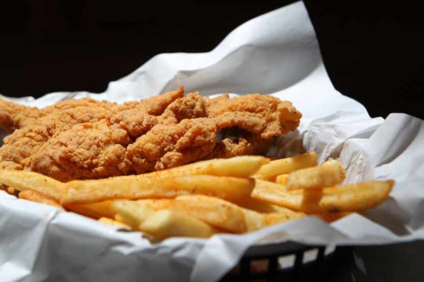 A catfish basket at Wicked Po'Boys in Richardson, if you want to range farther afield for...