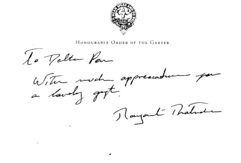 Mauricio Aguirre forged this letter from former British Prime Minister Margaret Thatcher...