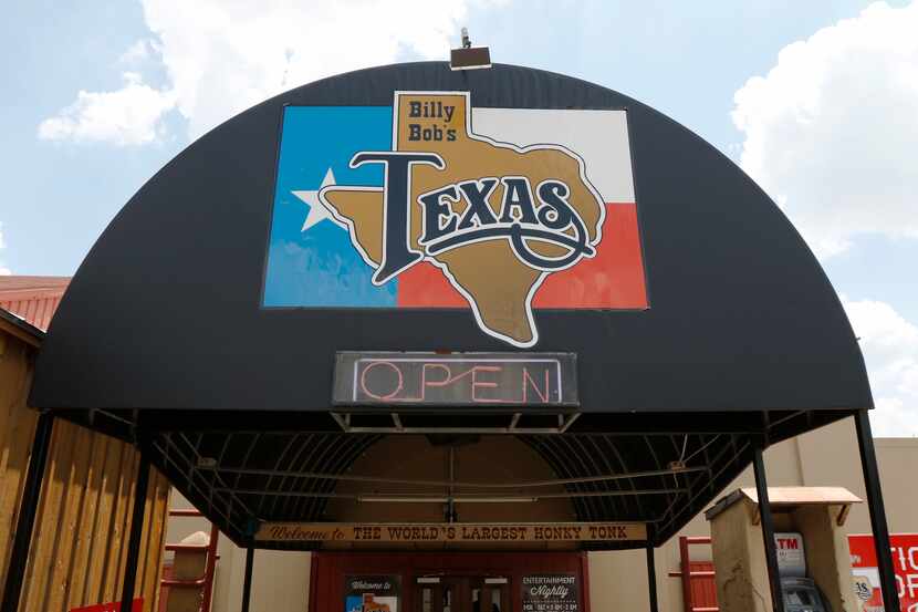 Signage outside Billy Bob's Texas is pictured on Monday, July 17, 2017.