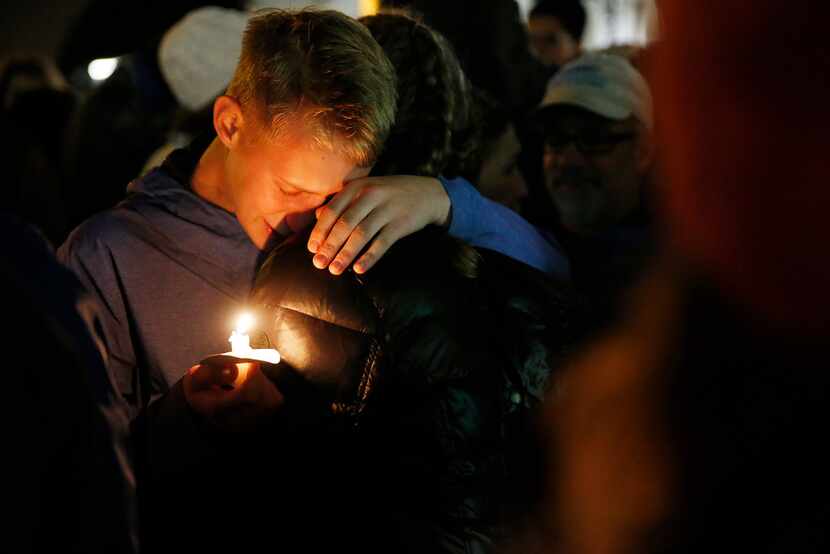 An interfaith vigil after a mass shooting at the Tree of Life synagogue left 11 dead, at the...