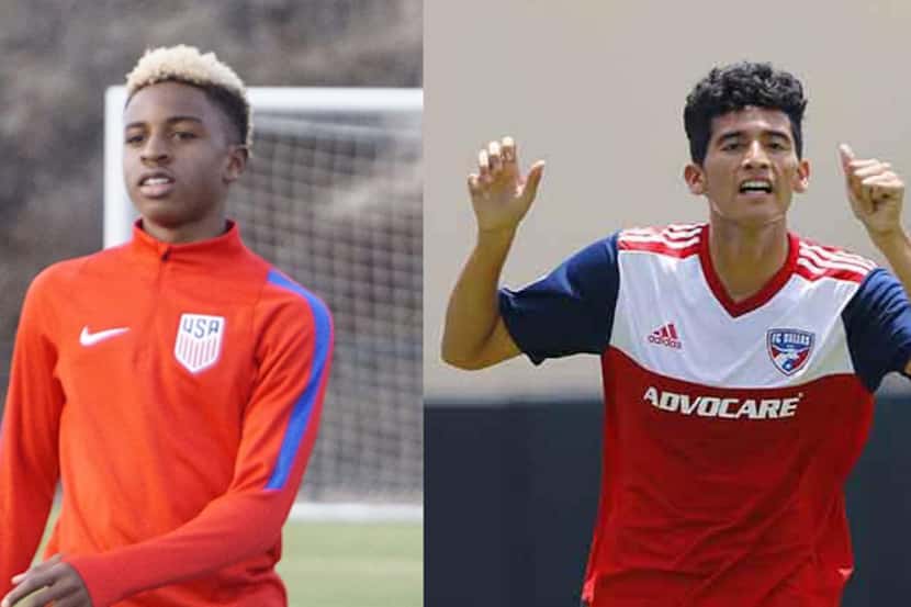 Dante Sealy and Ricardo Pepi, two of the four FC Dallas Academy players called into the...