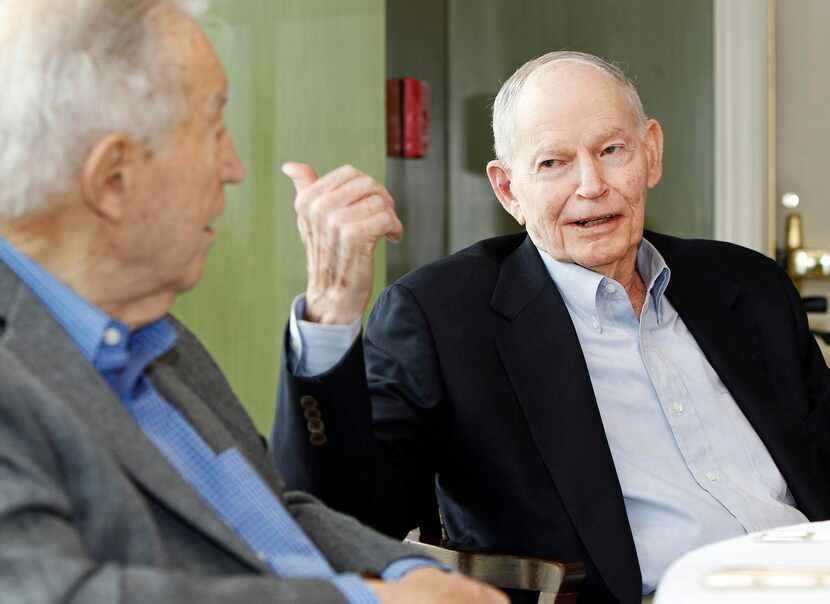 Former Cub Scouts  Robert Pollock (right) and Eugene Vilfordi reminisced about their...