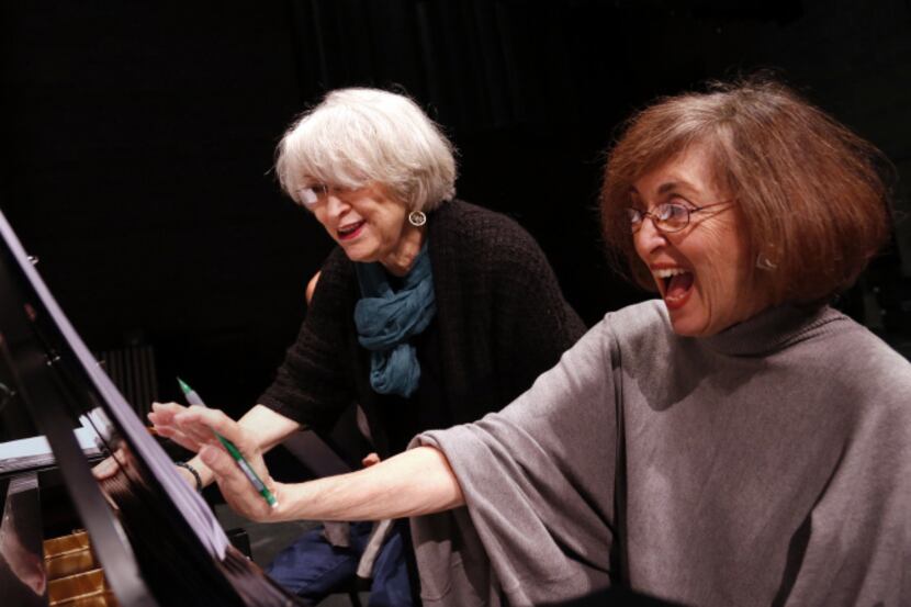 From left to right, a book writer and lyricist Mimi Turque and composer Nancy Ford...