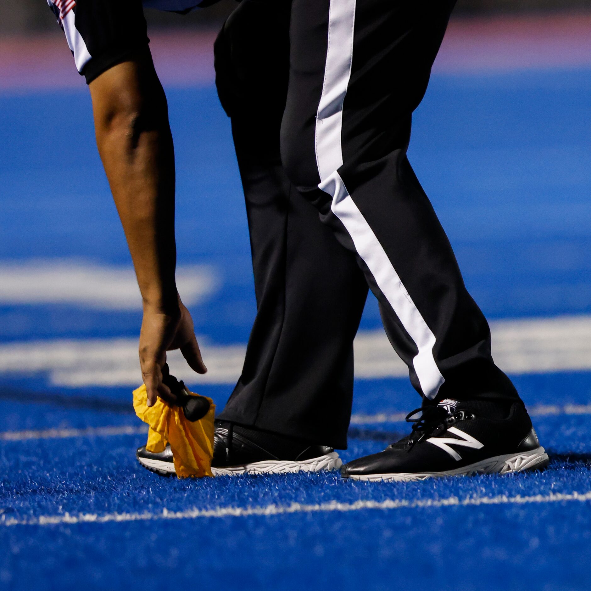 A flag is called during a play in the second quarter of a nondistrict football game between...