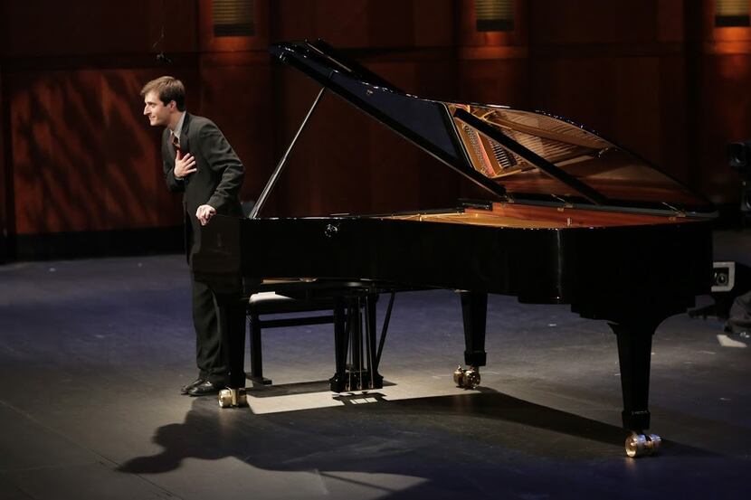 Kenneth Broberg takes a bow in the Semifinal Round of the Van Cliburn International Piano...