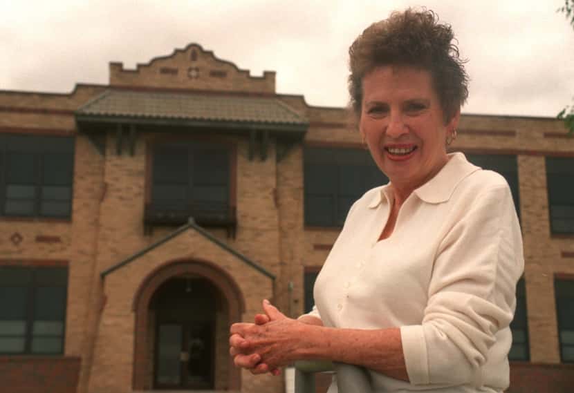 Frankie Groves stands in front of West Texas High School. It used to be Stinnette when she...