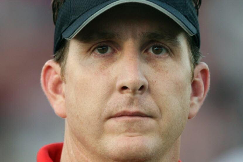 ORG XMIT: *S194DCD12* 10/10/08 135484 Colleyville Heritage football coach Mike Fuller prior...