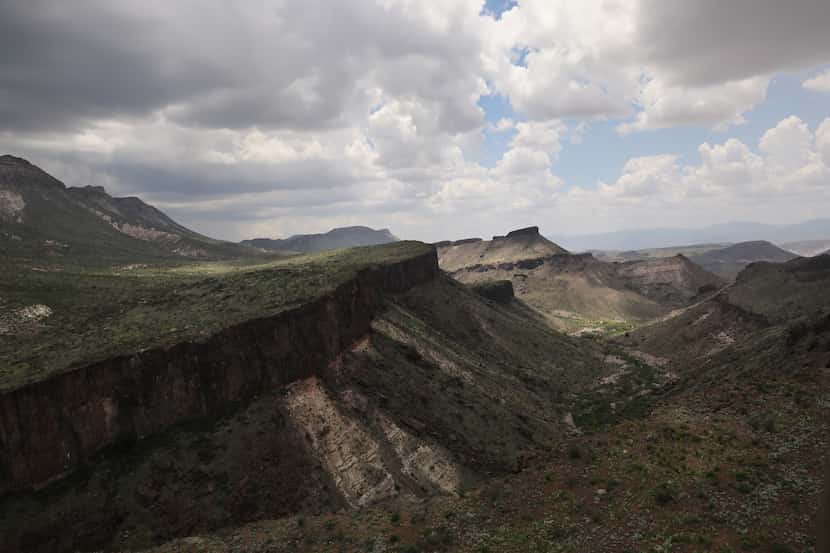 Big Bend National Park, as seen from a U.S. Customs and Border Protection helicopter near...