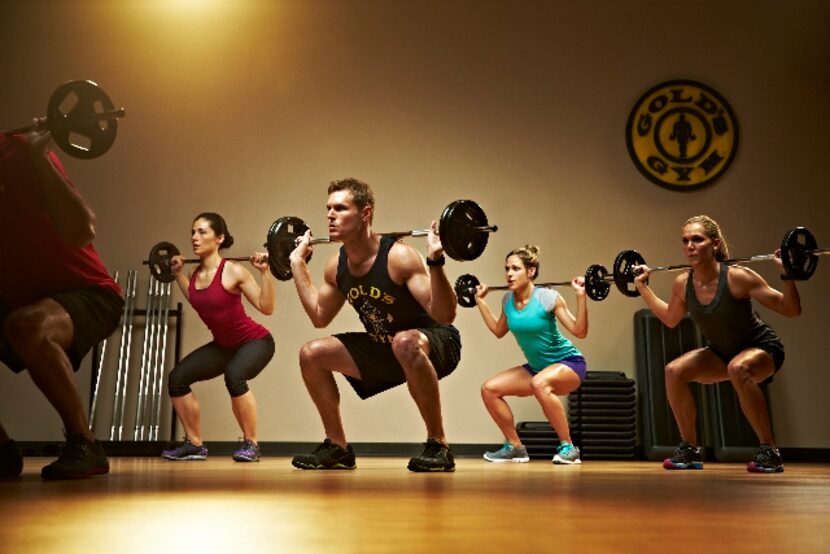 You don't have to be quite this hardcore with your free-if-you-voted workout at Gold's Gym....