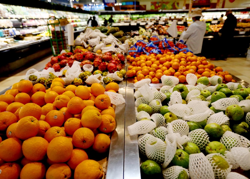 The produce selection at H Mart in Carrollton. 