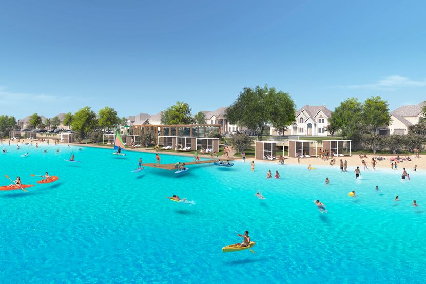 The Crystal Lagoon in Prosper's Windsong Ranch community will open next spring.