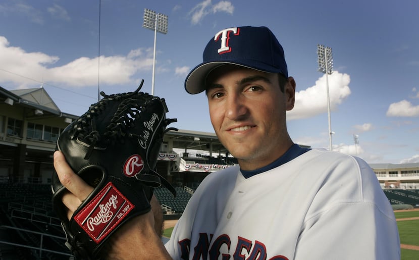 Texas Rangers Pitcher and Highland Park product Chris Young during Rangers Photo Day...