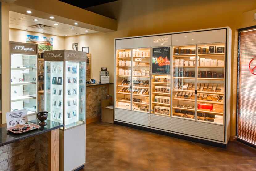 A shot of cigar cases in Renegade Cigars.