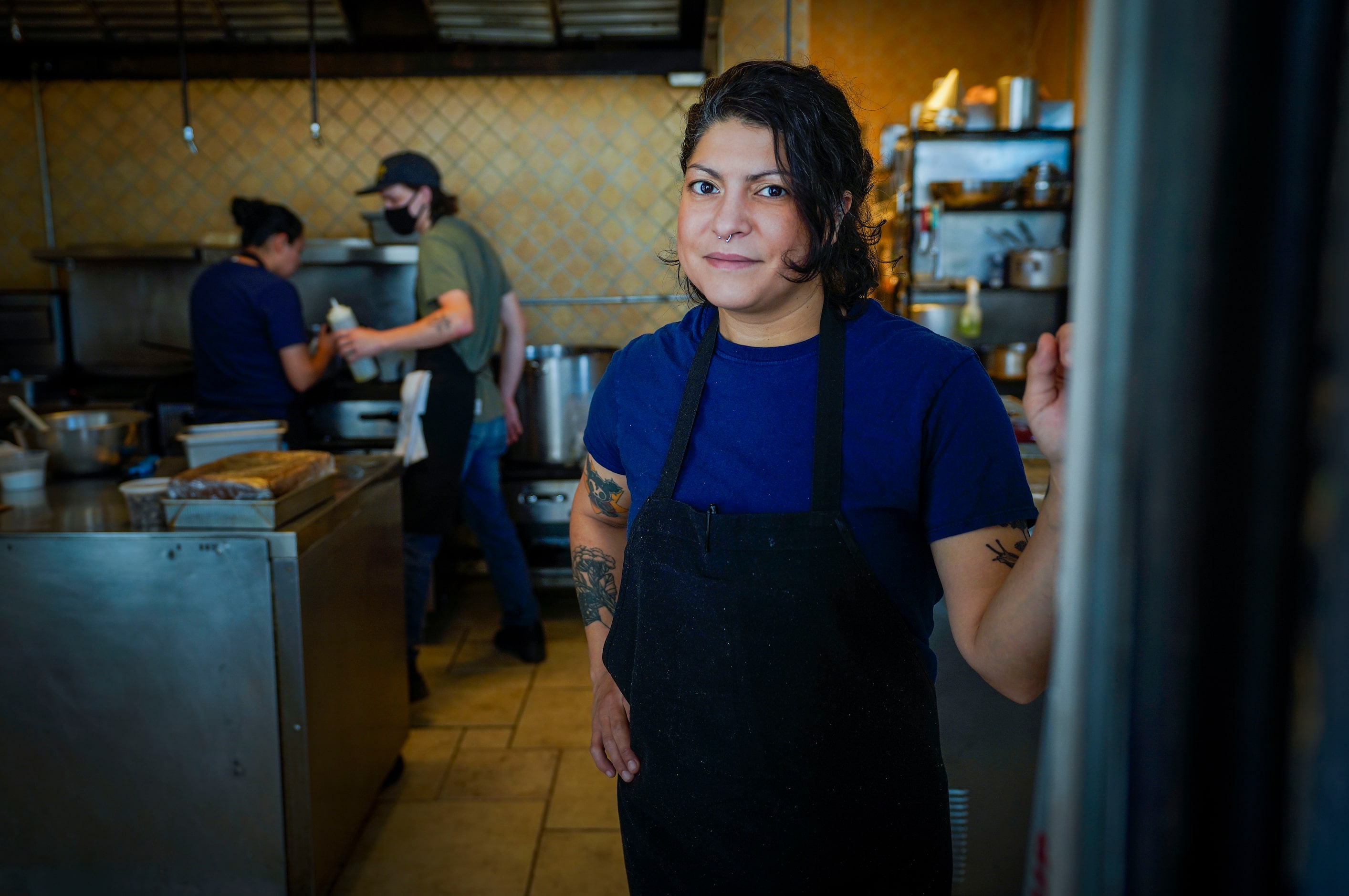 Chef Misti Norris, photographed here in 2020, operated for curbside pickup during the...