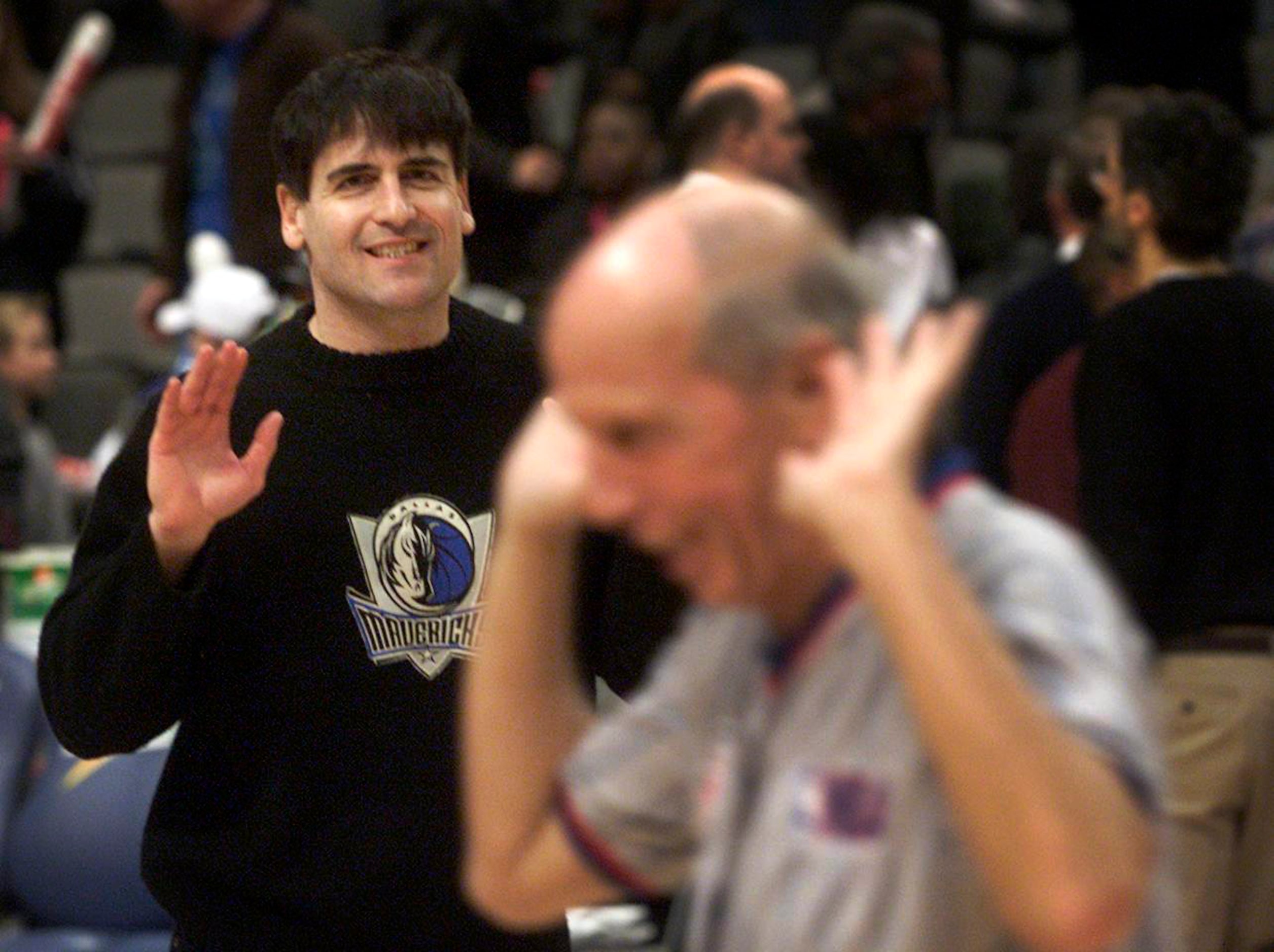 November 21, 2002: Dallas Mavericks owner Mark Cuban gets brushed off by official George...