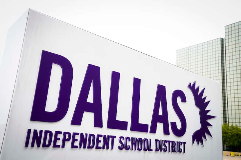 Exterior view of the Dallas ISD Administration Building on Monday, April 6, 2020, in Dallas.
