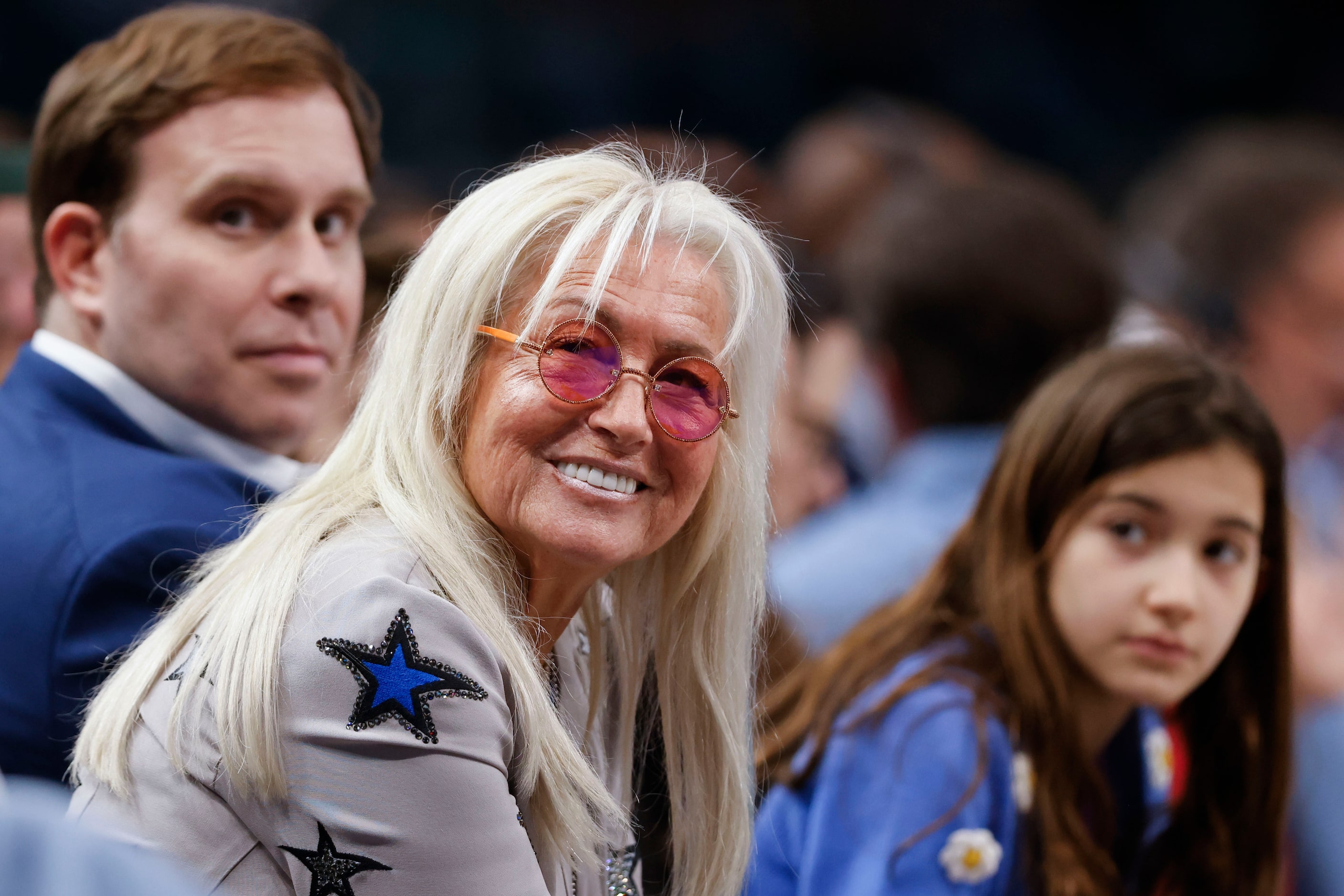 Miriam Adelson (center), controlling shareholder of the Las Vegas Sandals Corp., and her...