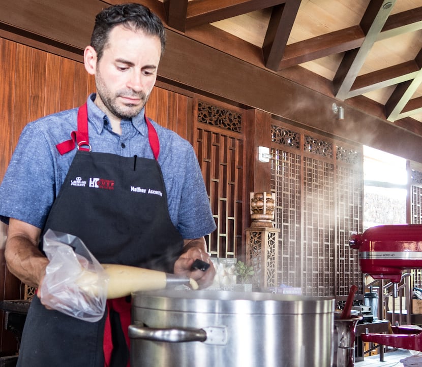 San Francisco chef Matthew Accarrino led a hands-on cooking class at the 2016 Chef Fest.
