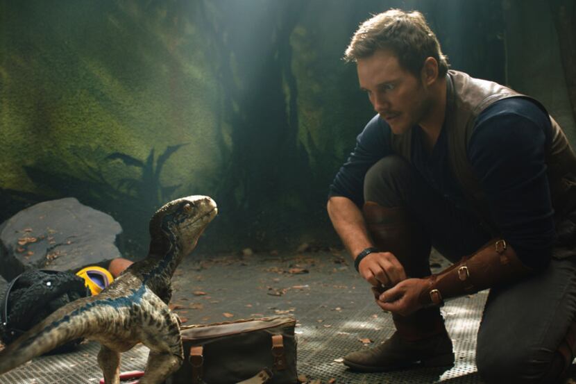 This image released by Universal Pictures shows Chris Pratt in a scene from the upcoming...