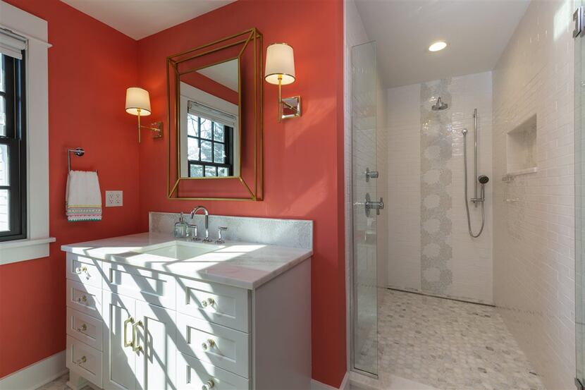 Modern bathrooms can be fitted with towel warmers and heated floors, among other features.
