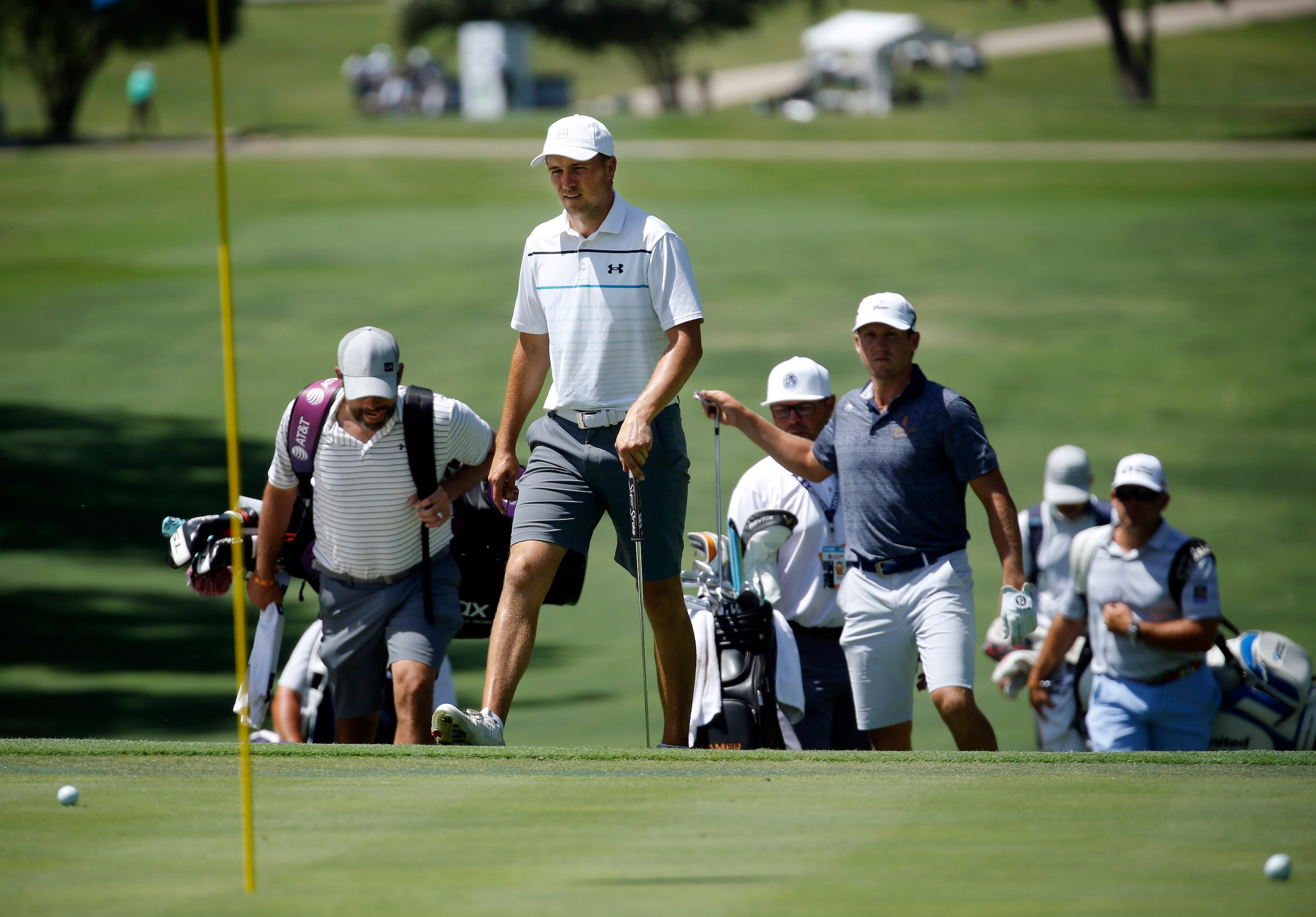 PGA golfer Jordan Spieth during the Charles Schwab Challenge practice round at the Colonial...