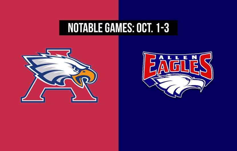 Notable games for the week of Oct. 1-3 of the 2020 season: Humble Atascocita vs. Allen.