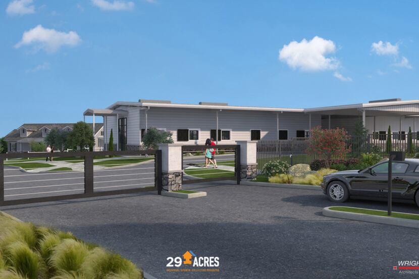 Artist's rendering of 29 Acres, a supportive living community for adults 18 and over with...