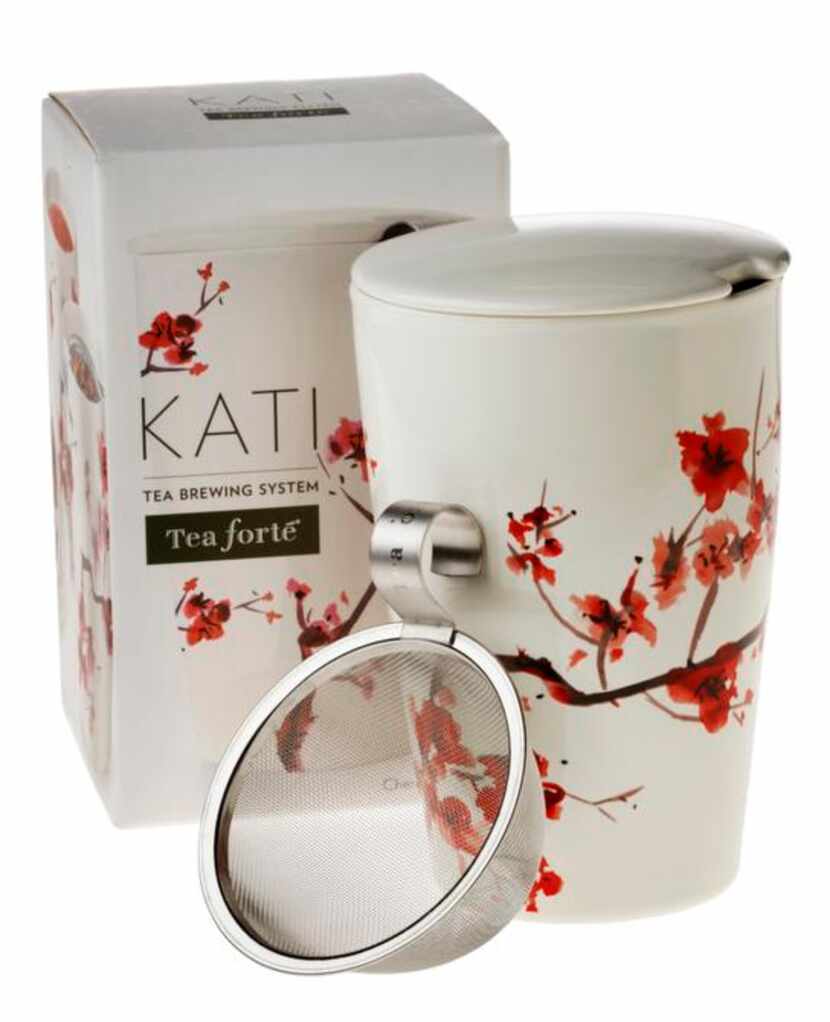 
Kati Tea Brewing System travel mug, $9.99. The Fresh Market, multiple locations.
