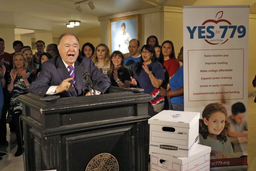 University of Oklahoma President David Boren joined education advocates to deliver more than...