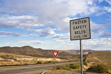 Fasten your belt - that's the law.