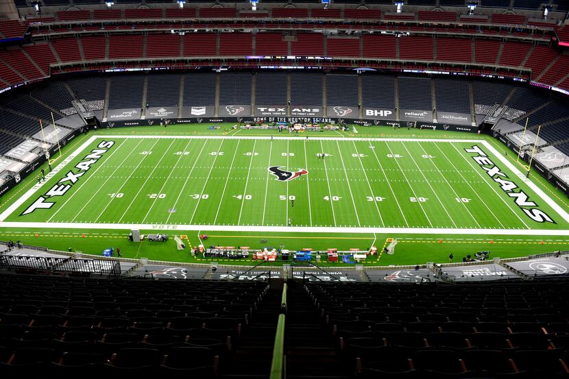 A general view of NRG Stadium prior to the game between the Houston Texans and the Green Bay...