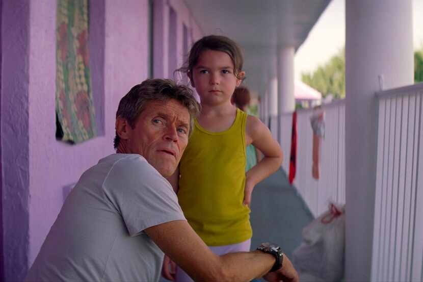 Willem Dafoe, left, and Brooklynn Prince in "The Florida Project."