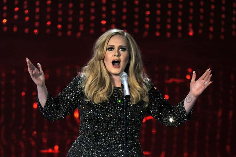Adele performing at the Oscars in 2013