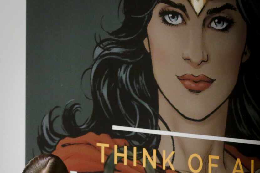 Gal Gadot, star of the new Wonder Woman movie, speaks during a U.N. meeting to designate...