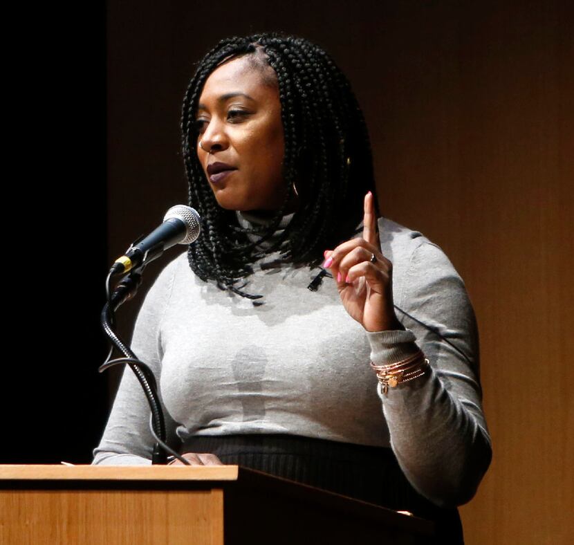 Alicia Garza, social activist and co-creator of #BlackLivesMatter (Rose Baca/The Dallas...